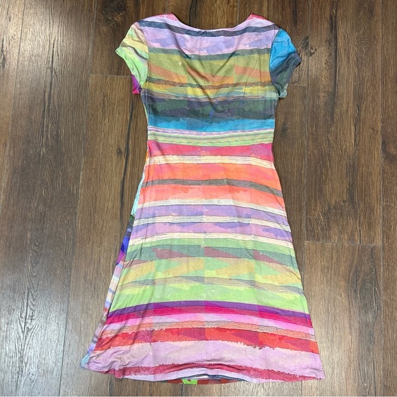 Desigual Women’s Striped Tutti Frutti Dress SZ SM - Picture 6 of 8